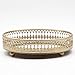ECSWP Glas-Metallaufbewahrungsfach Gold Rund Obstteller Desktop-Kleinteile Schmuckständer Minimalist Tray