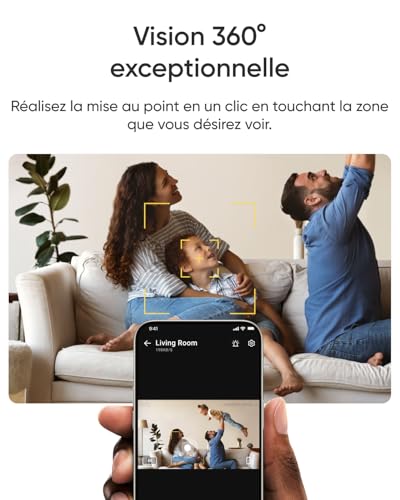 Caméra surveillance 4K eufy E30 rotative 360 pour protection intérieure - 4