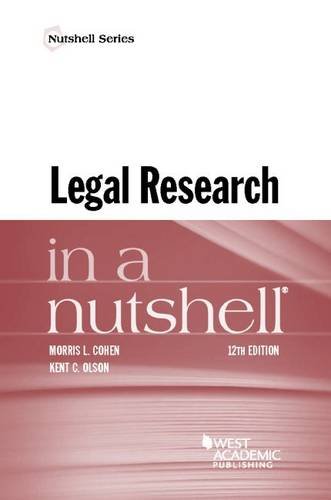 Buy Legal Research in a Nutshell (Nutshell Series) — BookShops.in