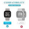 Vanjua Charger for Fitbit Versa 2 (Only), Replacement USB Charging Cable Dock Stand Compatible with Fitbit Versa 2 Smart Watch (Black)