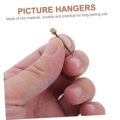 Image of KALLORY 50Pcs Copper Caps Nails Fixing Nail for Picture Hanging Wall Decorations Home Office Use Durable Hardware Accessories