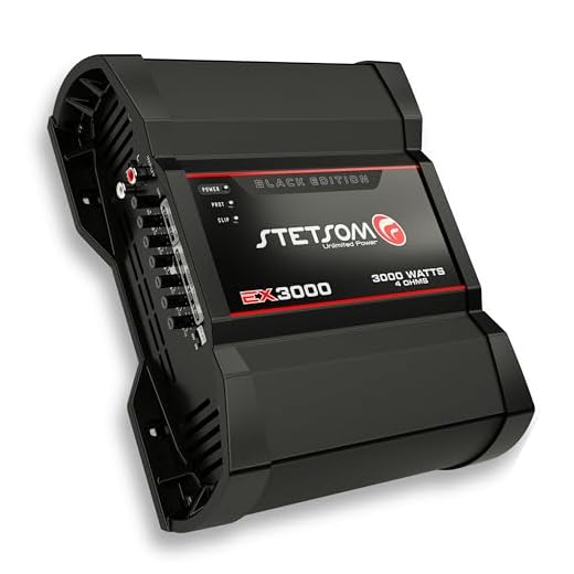 Amplificador Stetsom Black Edition Digital 3000W 1Canal 4Ohms