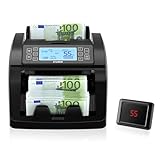 2. Détection multiple de faux billets (UV/MG/IR/MT/DD) Équipée d’un système triple de détection (UV, magnétique et infrarouge), cette machine à compter les billets identifie avec précision l'authenticité des euros et autres devises courantes. Elle offre une sécurité renforcée pour votre magasin, caisse ou bureau financier, pour une utilisation en toute tranquillité.