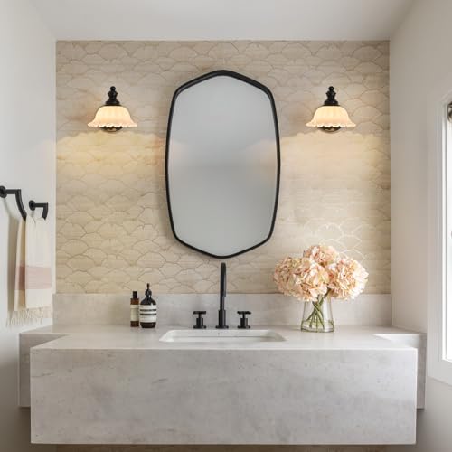 Image of XIEDUN Vanity Light Black Wall Sconces Modern Bathroom Sconces