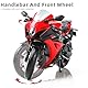 Risopen Motorrad Spielzeug für Kinder 1:12, Legierung Mini Motorcycle Modell Kompatibel für Suzuki GSX R1000R Motorrad Miniatur Nachbildung Geburtstag Geschenke für Motorradmodell Fans -Rot