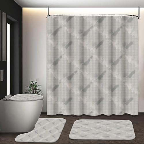 Amagical 1/3/4PCS Geometric Styled Fabric with a Neutral Color Palette