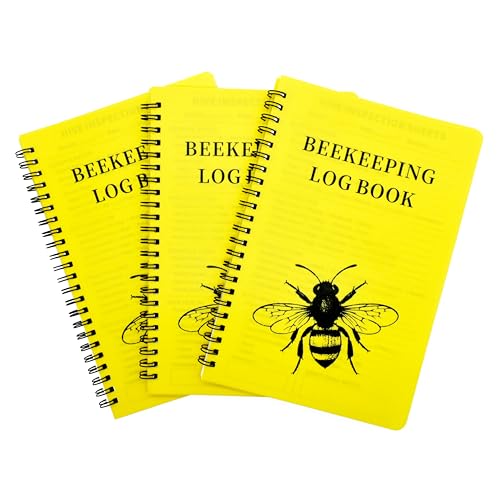 Waterproof Beekeeping Log Book, 3 Pack B...