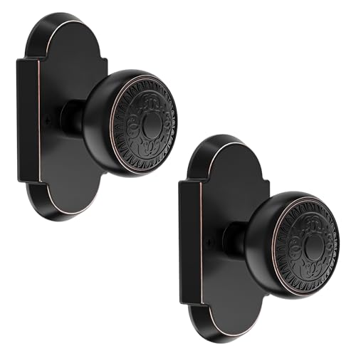 2 Pack Vintage Dummy Door Knobs, Antique Interior Dummy Door Handle by BonKuDoo - Used condition - US$41.68