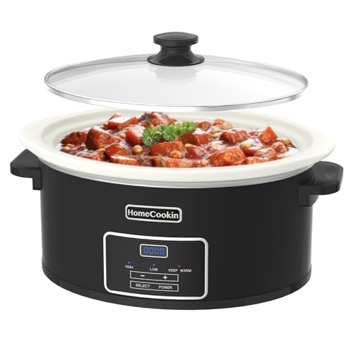 HOMECOOKIN 8-Quart Programmable Slow Cooker