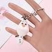 Yinyimei Porte-Clés Princesse Mignonne de Bonhomme de Neige Keychain Porte-clés en PVC for Les Femmes Sac Charm Porte-clés Cadeaux Pendentif (Color : Olaf)