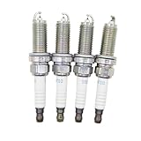 WELKLCF Car Spark Plugs 4pcs 12290-5A2-A01 DILKAR7G11GS Iridium Spark Plug Compatible with Honda Civ