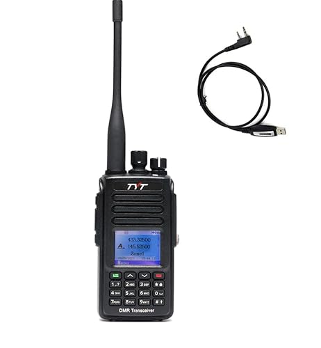 TYT MD-UV390 Plus 10W GPS Digital Two Way Radio Waterproof IP67 Walkie Talkie with AES256 Encryption Dual Band DMR Radio