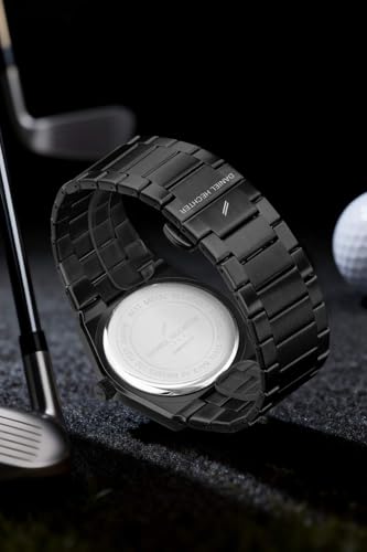 Image of Daniel Hechter Paris Austerlitz Collection Skeleton Style Analog Watch for Men with Luminous Hands and Stainless Steel Strap - Mechanical-Inspired.