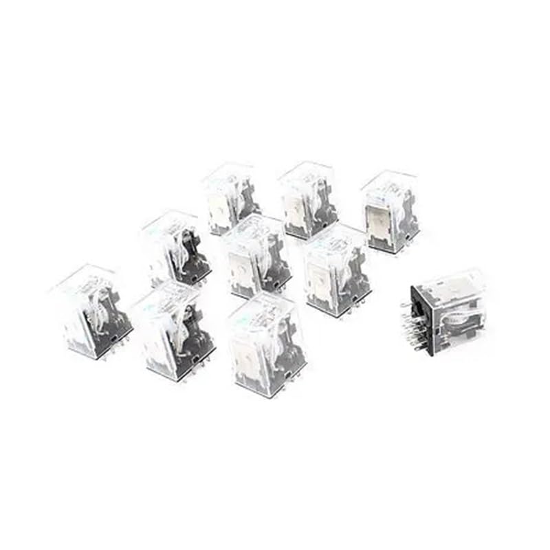 Relais de puissance HH54PL DC 12V bobine 4PDT avec LED verte lot de 10