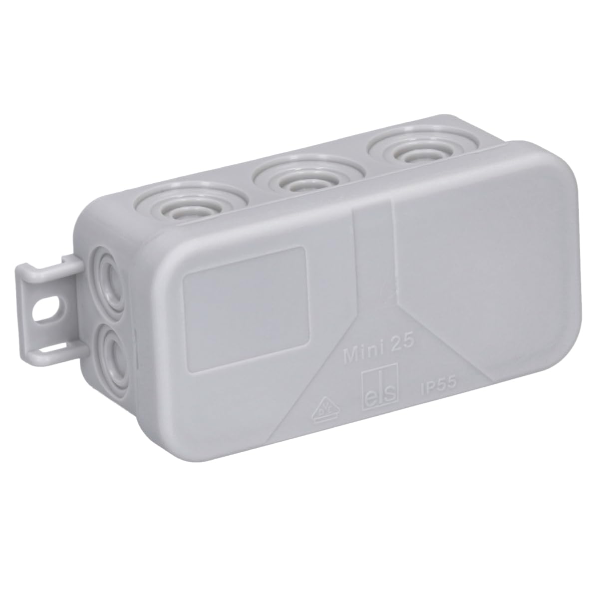 Spelsberg Mini Series Grey Polyethylene Junction Box, IP55, 43 x 89 x 38mm