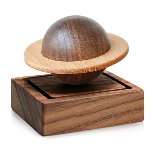 TECHPLUS Planet Wooden Essential Oil Diffuser - Walnut Aroma Therapy for Home, Office, Car, Yoga Hall and SPA - Passive Diffuser for Desk Table Decor
