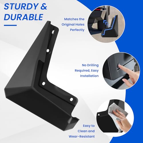 Image of BarBaren for Tesla Cybertruck Mud Flaps 2024, 4 PCS Splash Fender Compatible with Cybertruck Accessories 2024+, PP+TPO Mud Guards Front & Rear Tire All Weather Vehicle Sediment Protection