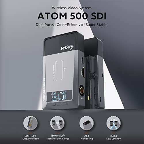 ATOM 500 SDI versão 1080P HDMI sem fio imagem vídeo transmissão sistema transmissor receptor 150 m/