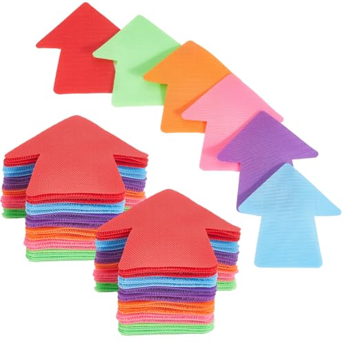 SOFPLATE 30Pcs Arrow Directional Signs Sitting Spots Colorful Nylon House