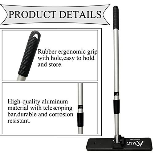 16 Lb Strong Magnetic Nais Sweeper Telescoping Magnet Pickup Tool From 27" To 44",Heavy Duty Magnetic Nail Sweeper For Picking Nails,Screws,Metal Tools #TOP5