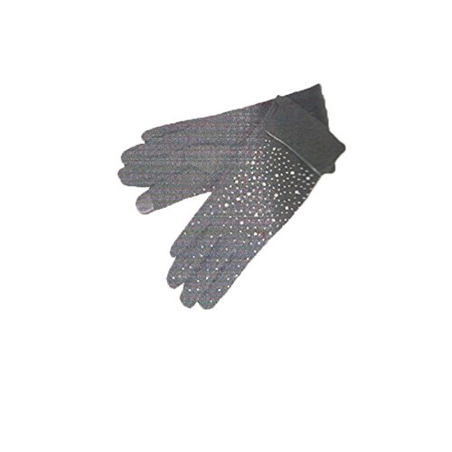 VL VON LAMEZAN ELEGANT handschoenen strass, fleece inside, vinger touch screen, Fashion Moda Kleding, schoenen & sieraden