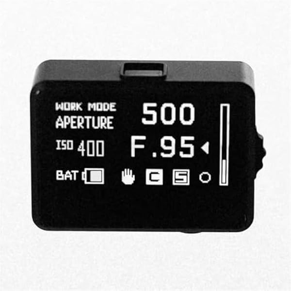 Photography Light Meter, Digital Illuminance Light Meter,30°fov Ambient Light Digital Exposure Meter, with Full-Screen Display, Cold Shoe Mount, for Vintage Film Cameras(B)