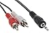 Produktbild KesCom® 5m Multi Media Kabel Stereo 3,5mm Klinkenstecker auf 2 x Cinch Stecker Stereo von ITcheck24