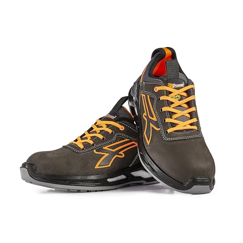 U-Power Scarpe Duke Antracite Arancio Basse Numero 45 S3 - 4