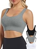 Chilylori Sujetadores deportivos sin costuras para mujer, Paquete de 3