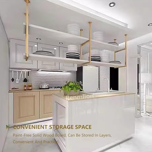 Étagère de rangement murale et plafond pour cuisine et vin - 6
