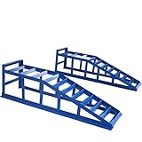 2x Auffahrrampe Rampe PKW bis 245er Räder extra breit blau 2000 kg pro Paar - 4