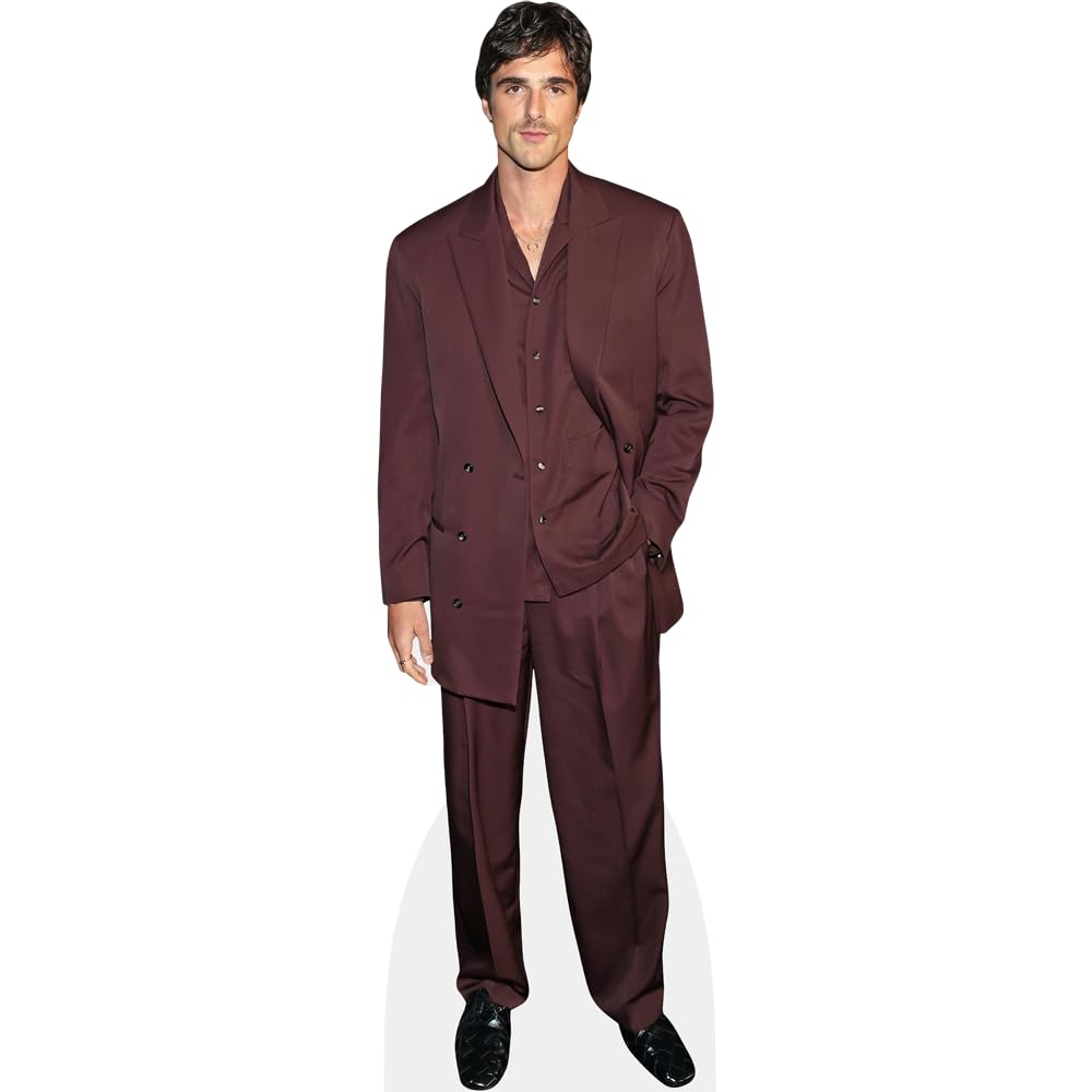Jacob Elordi (Burgundy Suit) Mini Size Cutout