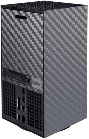 Skinit Decal Gaming Skin Compatible with Xbox Series X Bundle - Silver Carbon Fiber Specialty Texture Material Design