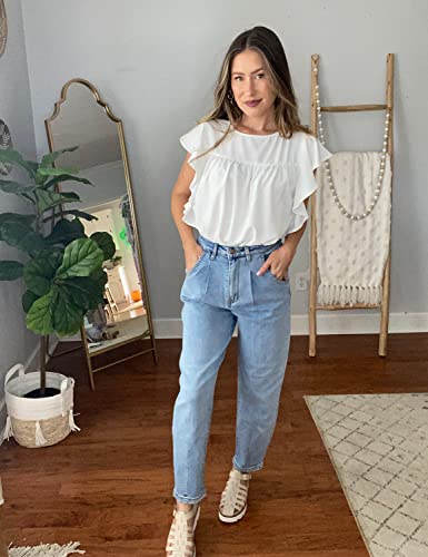 Utyful Women Boyfriend Jeans Loose Fit Mom Jeans High Waisted Stretchy Classic Balloon Denim Jeans4