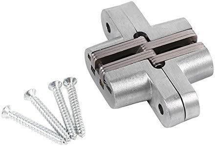 Tyenaza Door Hinges Concealed Hinge 180 Degree Swing Hinge, for Furniture Hardware Folding Door(60.4mm)