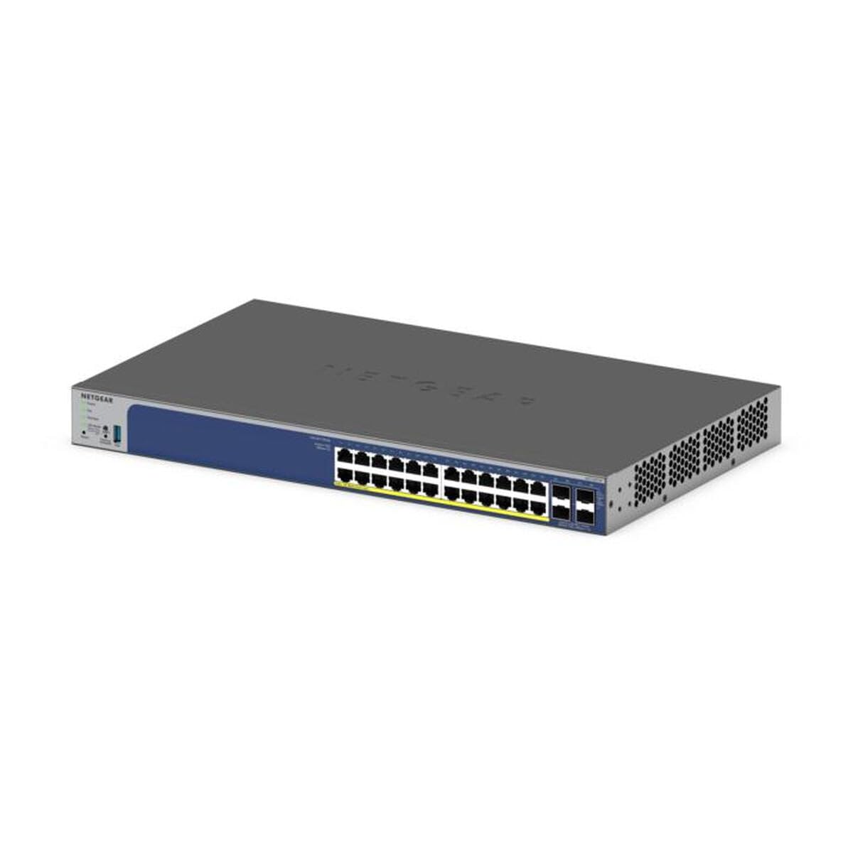 NETGEAR (GS728TXP) Smart Switch Web manageable Gigabit Ethernet PoE 28 Ports, Avec 24 Ports PoE+ 190W, 2 Ports SFP+ 10 Gigabit, Administration Cloud Insight, Mur ou Rack, et Protection à Vie limitée