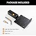 lifgarfe Universal Trailer Winch Plate Hitch Mount Winch Cradle Mounting Plate with 2