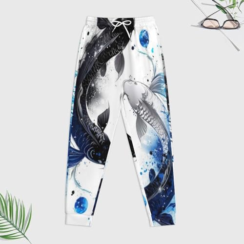 Survêtement homme poisson imprimé 3D avec sweat à capuche et jogging décontracté