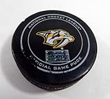 2017 Nashville Predators Vs. Edmonton Oilers Game Used Puck DP61220 - NHL Unsigned Game Used Pucks