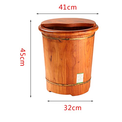 Barril de Madera para Spa de Pies con Tapa 45 cm miniatura 7