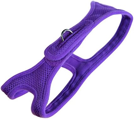 ChokeFree Velpro Mesh Pet Shoulder Harness Collar, 16", Purple