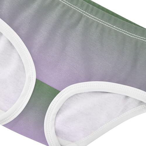 Joisal Cactus Green Mauve Gradient Panties Little Girl Girls Underwear Toddlers Cotton Fun Print Underpants Briefs 2t4