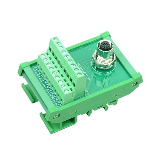 Connecteur M12 anti-interférence avec bornier à vis rail DIN pour signal stable