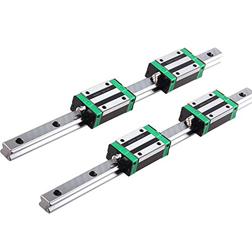 Chuangneng VUO3BLY101512XI625Q3RT6EU Linear Rail 2Pcs Hgr20 1500Mm Linear Guide Rail Hgh20Ca Hgh20 Linear Slide Rail + 4Pcs Hgh20Ca Carriage Slider Block Cnc Kit cover