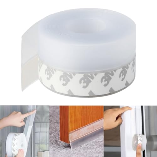 MHwan Weatherproof & Dustproof Seal Strip - Insect & Soundproof Door & Window Seal, Strong Self-Adhesive Strip for Door Bottom & Window Gap