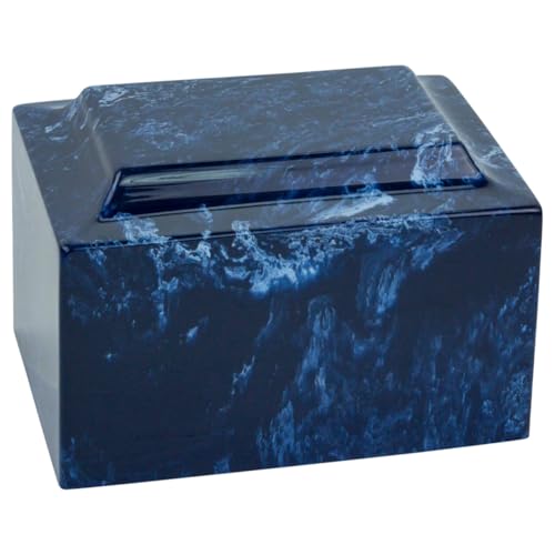 Navy Classic Cultured Marble by Mackenzie Vault for Silverlight Urns,
