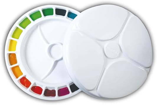 Mijello MWP-2020 20 Wells Water Color Color Wheel Palette