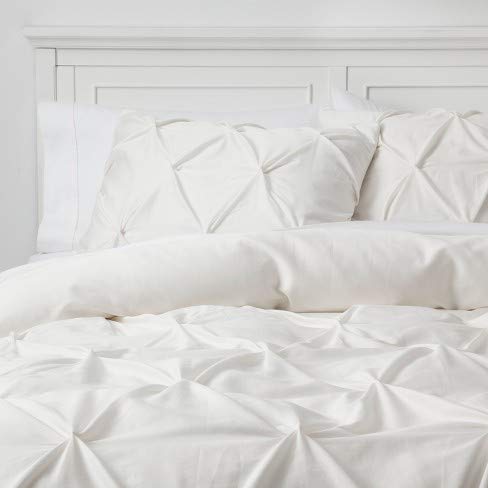 Ru Bedding Pinch Comforter Set & Two Pillowshams 100% Cotton 600 Thread Count Tuffed Pattern Pintuck Decorative Comforter For Living Room & Best For Gift.!(Oversized King,Taupe (3 Piece) #TOP2