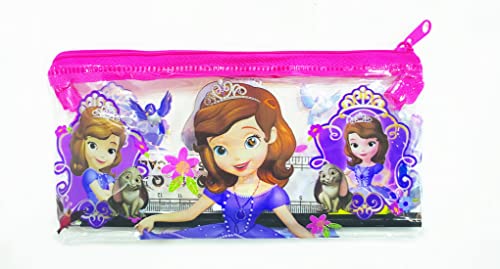Image of Plastic Return Gift for Kids in Bulk | Stationery Pouch /Kit with Pencil /Eraser /Sharpner /Scale for School Kids Boys & Girls (Pack of 3), Assorted