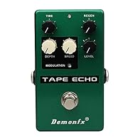 Simulates Tube Tape Echo sound Up to 600ms delay time Wow Flutter controls for modulation Uses 9V DC Negative Center